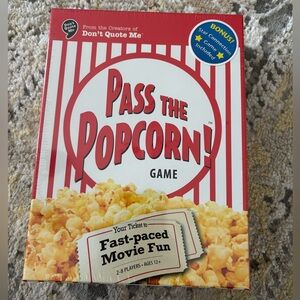 Pass the Popcorn Movie Trivia Board Game NEW Sealed in Box
